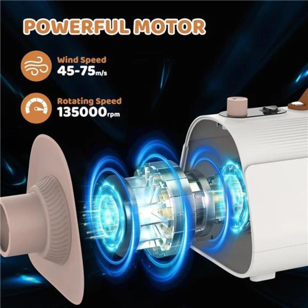 Pet Hair Dryer,,High Velocity Home Pet Dryer with Smart Temperature Adjustment